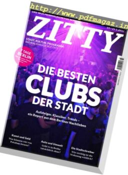 Zitty – 19 Januar 2017