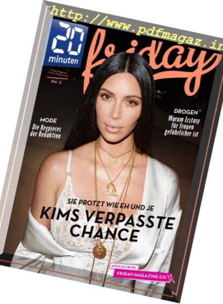 20 Minuten Friday – 9 Februar 2017 Cover