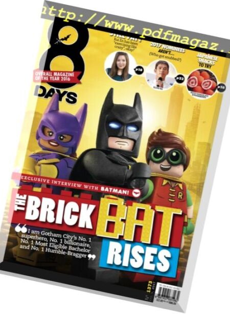 8 Days – 9 February 2017 Cover