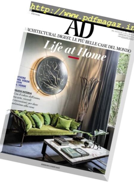 AD Architectural Digest Italia – Febbraio 2017 Cover
