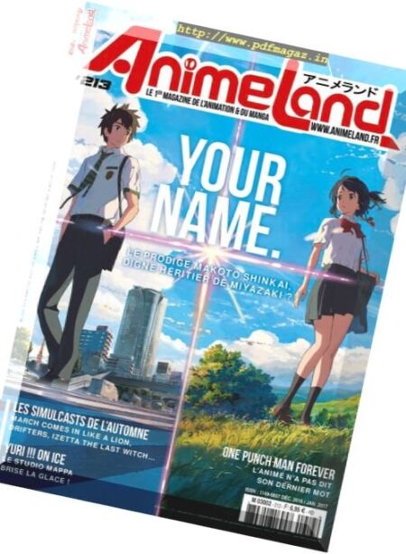 AnimeLand – Decembre 2016 – Janvier 2017 Cover