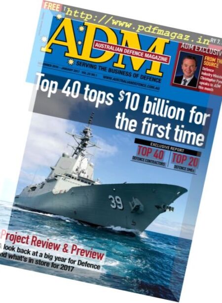 Australian Defence Magazine – December 2016 – January 2017 Cover