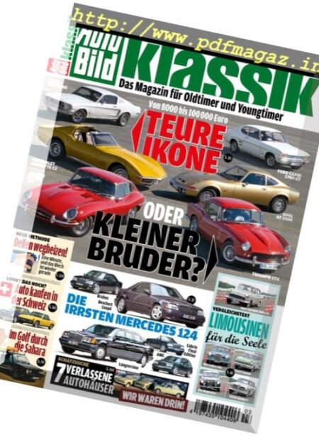 Auto Bild Klassik – Marz 2017 Cover