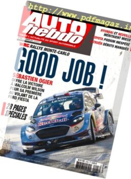 Auto Hebdo – 25 Janvier 2017