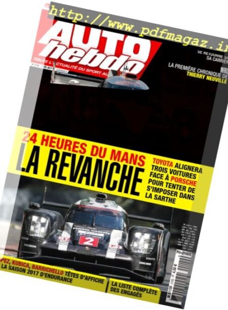 Auto Hebdo – 8 Fevrier 2017 Cover