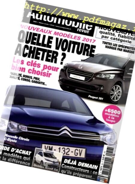 Automobile Revue – Fevrier-Avril 2017 Cover