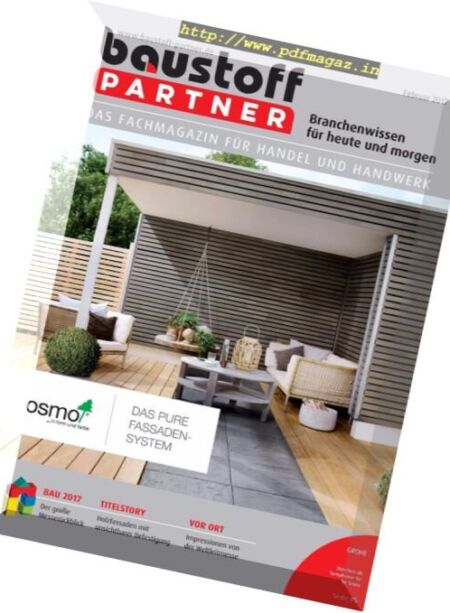 Baustoff Partner – Februar 2017 Cover