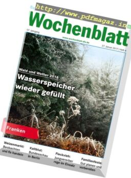 Bayerisches Landwirtschaftliches Wochenblatt – 27 Januar 2017