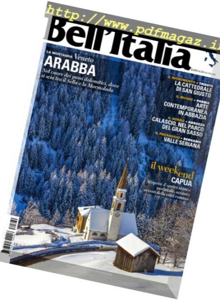 Bell’Italia – Gennaio 2017 Cover