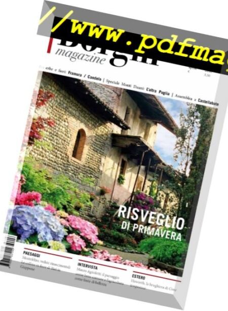 Borghi Magazine – Aprile 2016 Cover