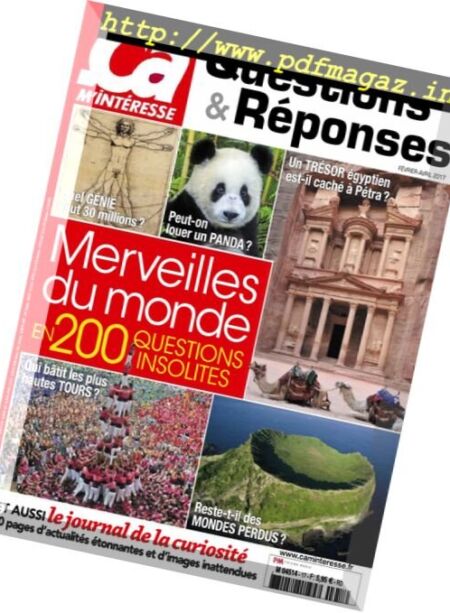 Ca M’Intrresse Questions & Reponses – Fevrier-Avril 2017 Cover