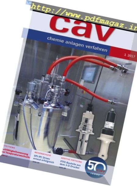 CAV Chemie Anlagen Verfahren – Nr.1, 2017 Cover