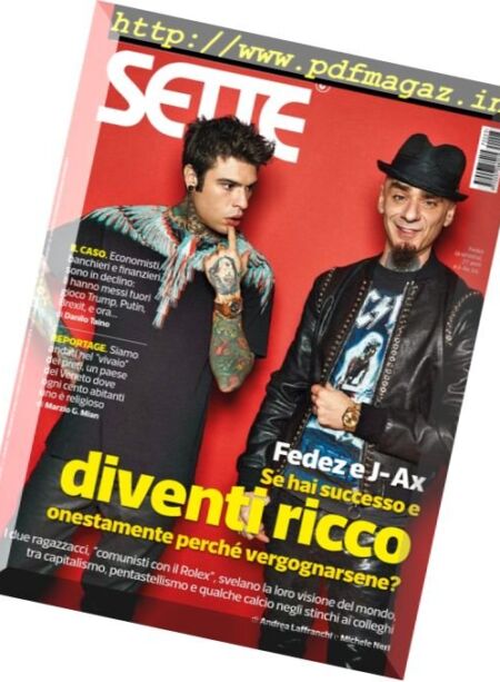 Corriere della Sera Sette – 20 Gennaio 2017 Cover