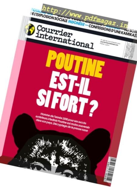 Courrier International – 12 au 18 Janvier 2017 Cover