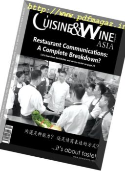 Cuisine & Wine Asia – March-April 2017