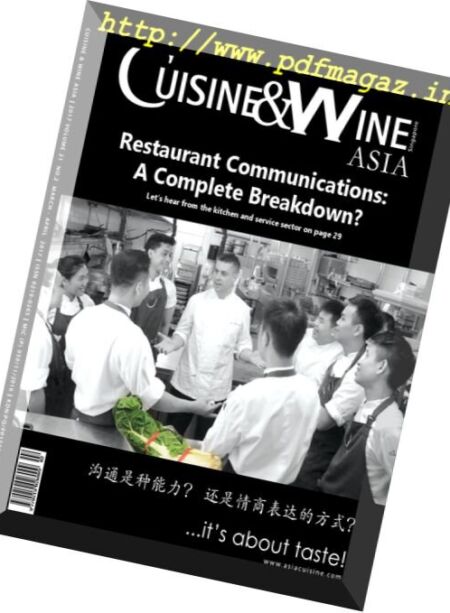 Cuisine & Wine Asia – March-April 2017 Cover