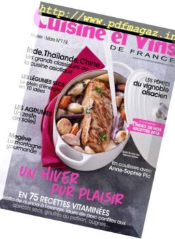 Cuisine et Vins de France – Fevrier-Mars 2017