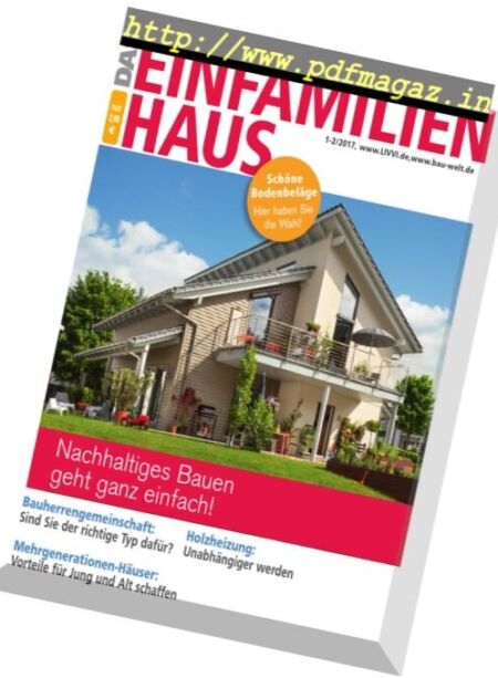 Das Einfamilienhaus – Januar-Februar 2017 Cover