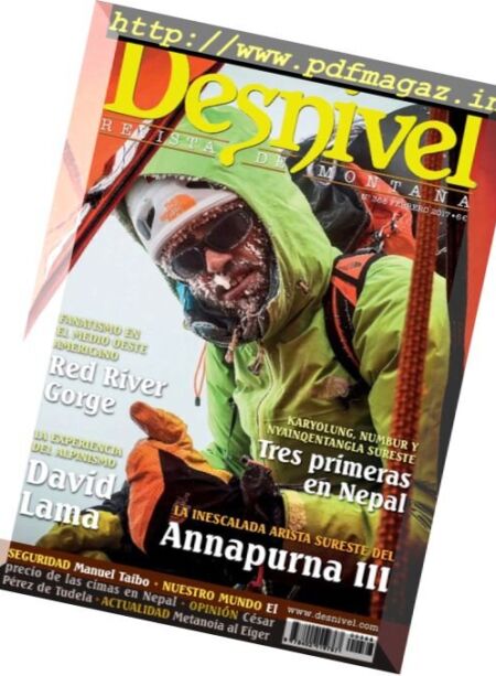 Desnivel – Febrero 2017 Cover