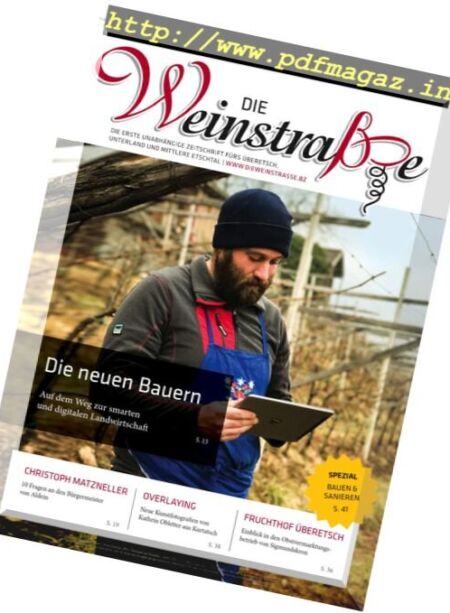 Die Weinstrasse – Marz 2017 Cover