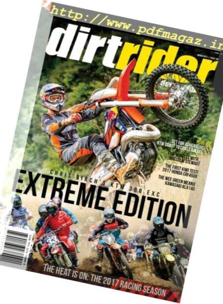 Dirt Rider Downunder – March 2017 Cover