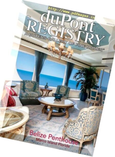 duPont Registry Homes – March 2017 Cover