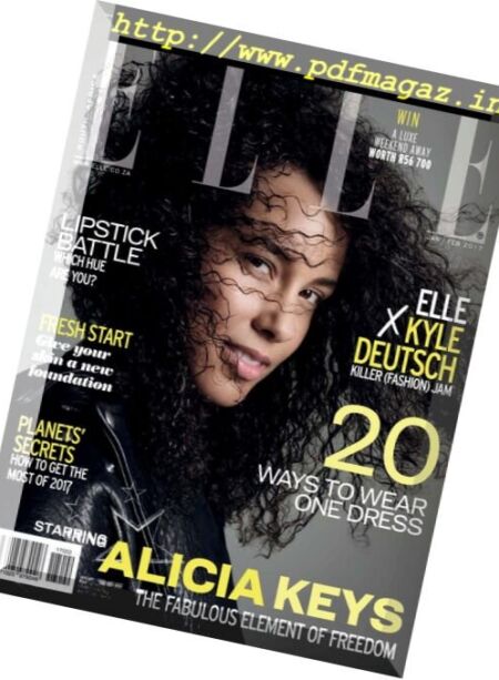 Elle South Africa – January-February 2017 Cover