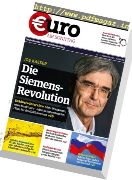 Euro am Sonntag – 11 Februar 2017 Cover