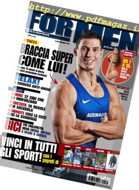For Men Magazine – Febbraio 2017 Cover