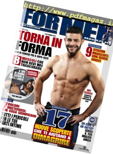 For Men Magazine – Gennaio 2017 Cover
