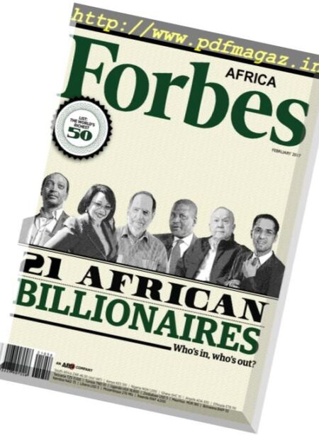 Forbes Africa – February 2017 Cover