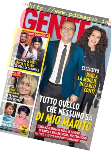 Gente Italia – Febbraio 2017 Cover