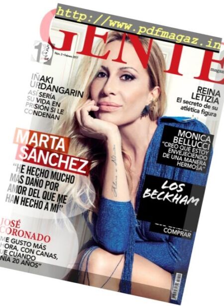 Gente Spain – Febrero 2017 Cover
