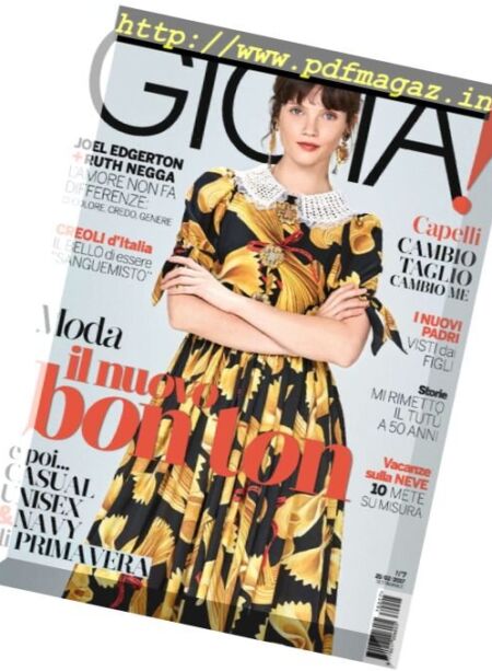 Gioia! – 25 Febbraio 2017 Cover