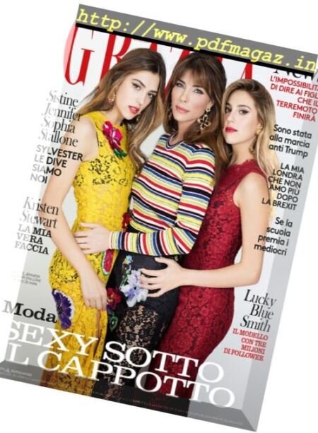 Grazia Italia – 26 Gennaio 2017 Cover