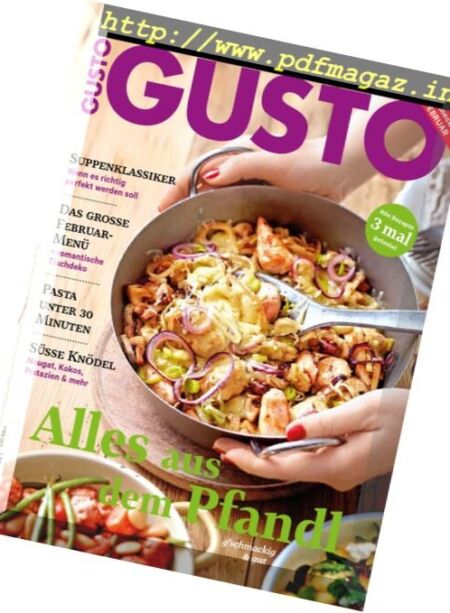 Gusto – Februar 2017 Cover