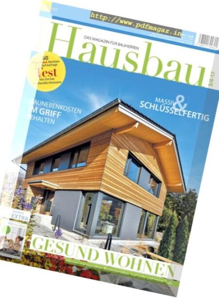 Hausbau – Marz-April 2017 Cover
