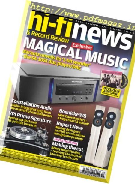 Hi-Fi News – March 2017 Cover