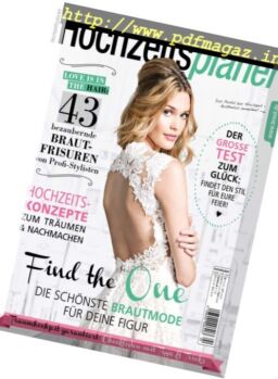 Hochzeitsplaner – Marz-Mai 2017