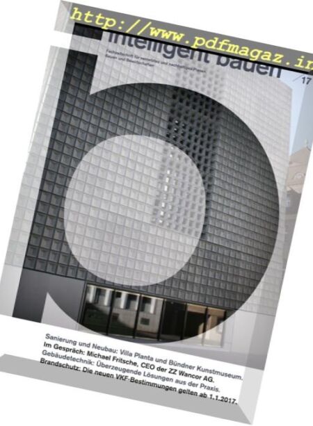 Intelligent Bauen – Januar 2017 Cover