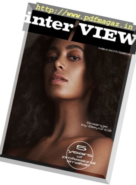 Interview Germany – Marz 2017 Cover