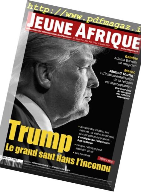 Jeune Afrique – 22 au 28 Janvier 2017 Cover