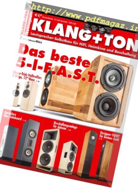 Klang und Ton – Februar-Marz 2017 Cover