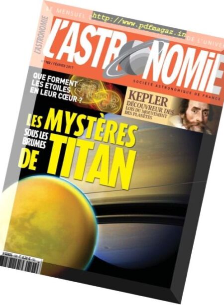 L’Astronomie – Fevrier 2017 Cover