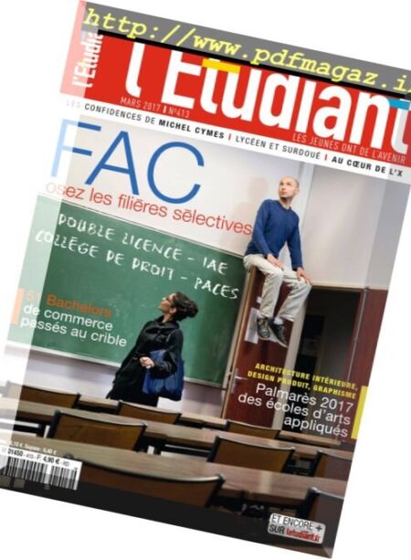 L’Etudiant – Mars 2017 Cover