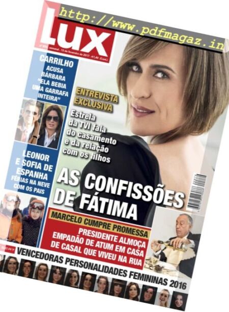 Lux – 13 Fevereiro 2017 Cover
