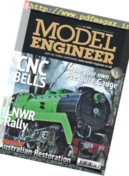 Model Engineer – 20 Janaury 2017 Cover