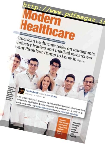 Modern Healthcare – 6 February 2017 Cover