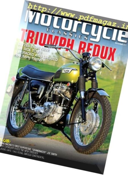 Motorcycle Classics – March – April 2017 Cover