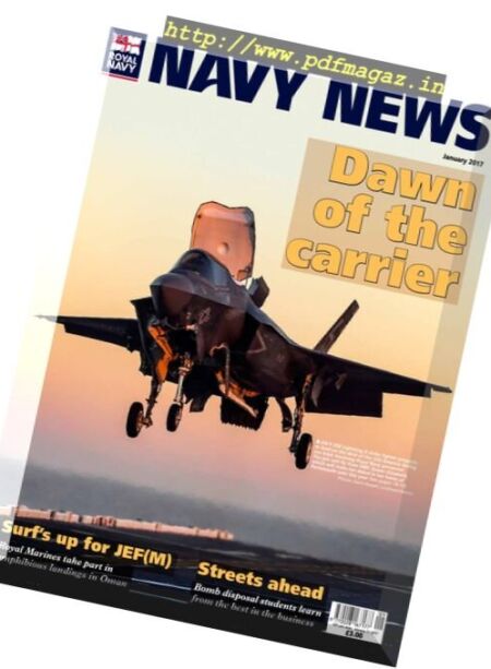 Navy News – January 2017 Cover